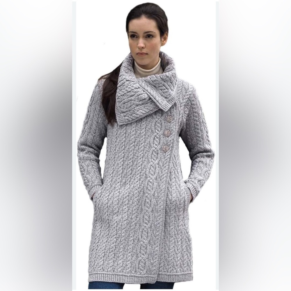 SAOL Ireland Classic Cable Coat
